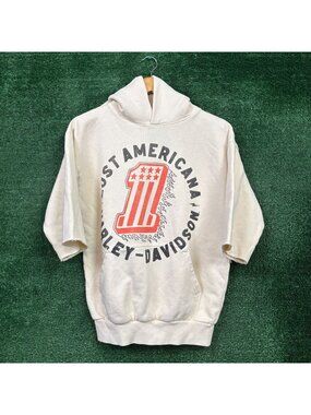 Harley-Davidson Motorcycle x Machine Gun Kelly beige Hoodie Size Small